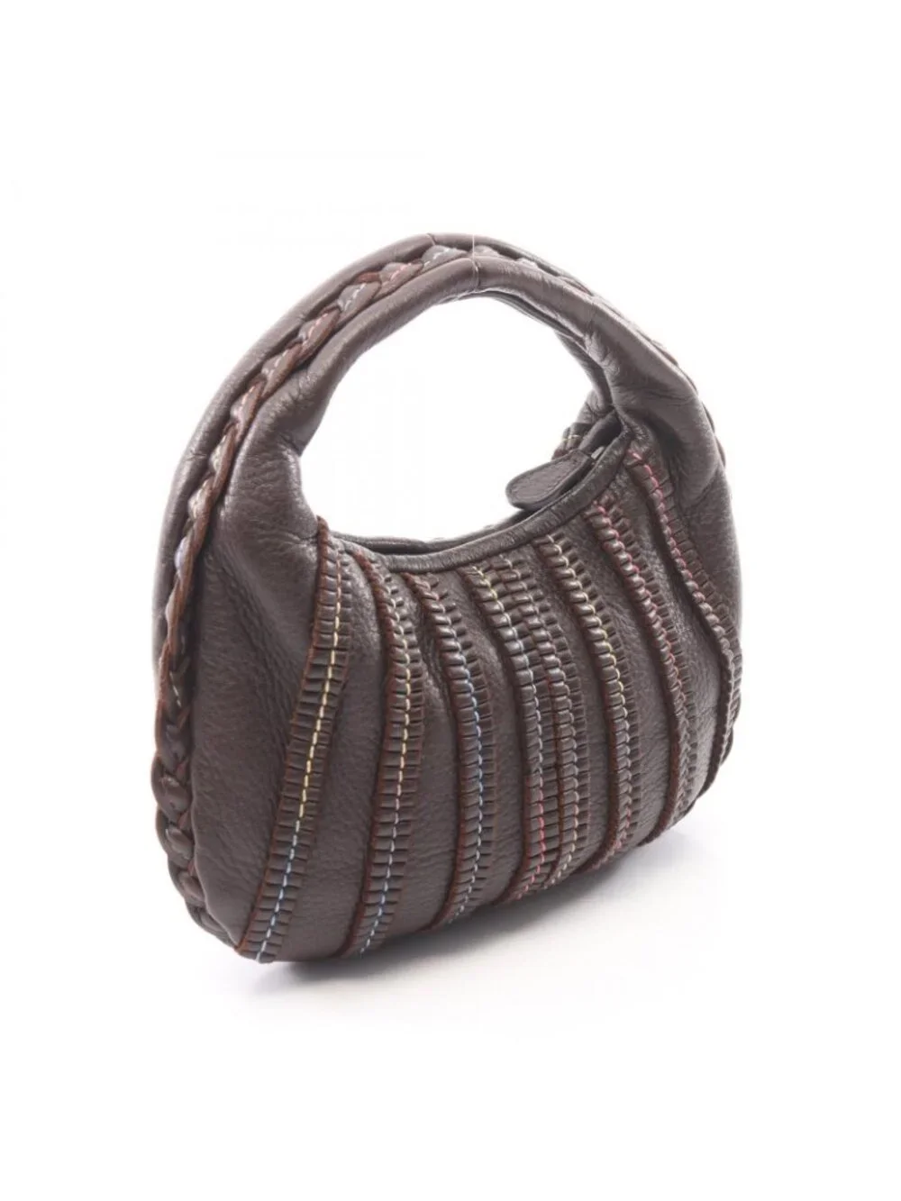 Bottega Veneta Handbag Brown Multi Leather Mini Hobo